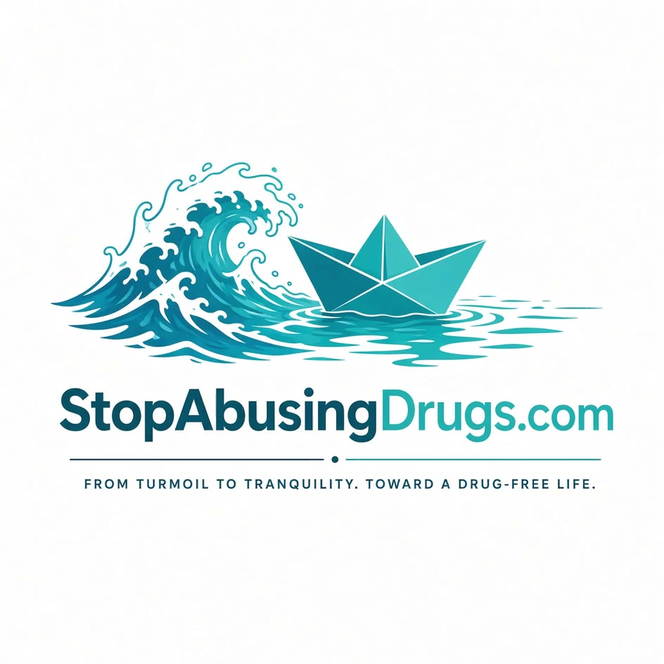 StopAbusingDrugs.com — wave and paper boat